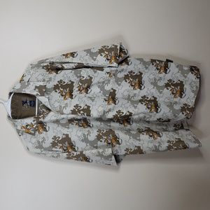 Collection RAWBLUE Shirt Mens 2X Button Up Hawaiian Mouse Ghost Shadows